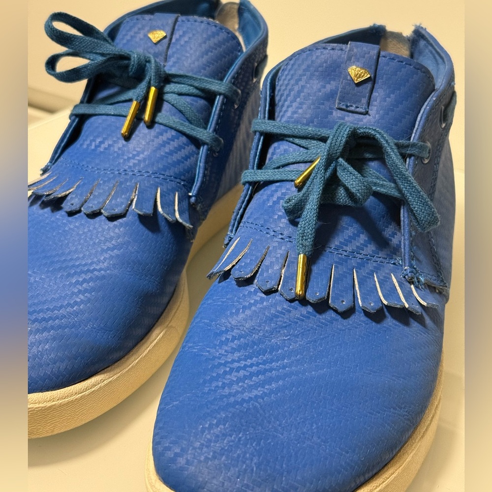 Diamond Supply Co. Jasper Royal Carbon Men's Fringe Lace-Up Sneakers - Picture 9 of 12